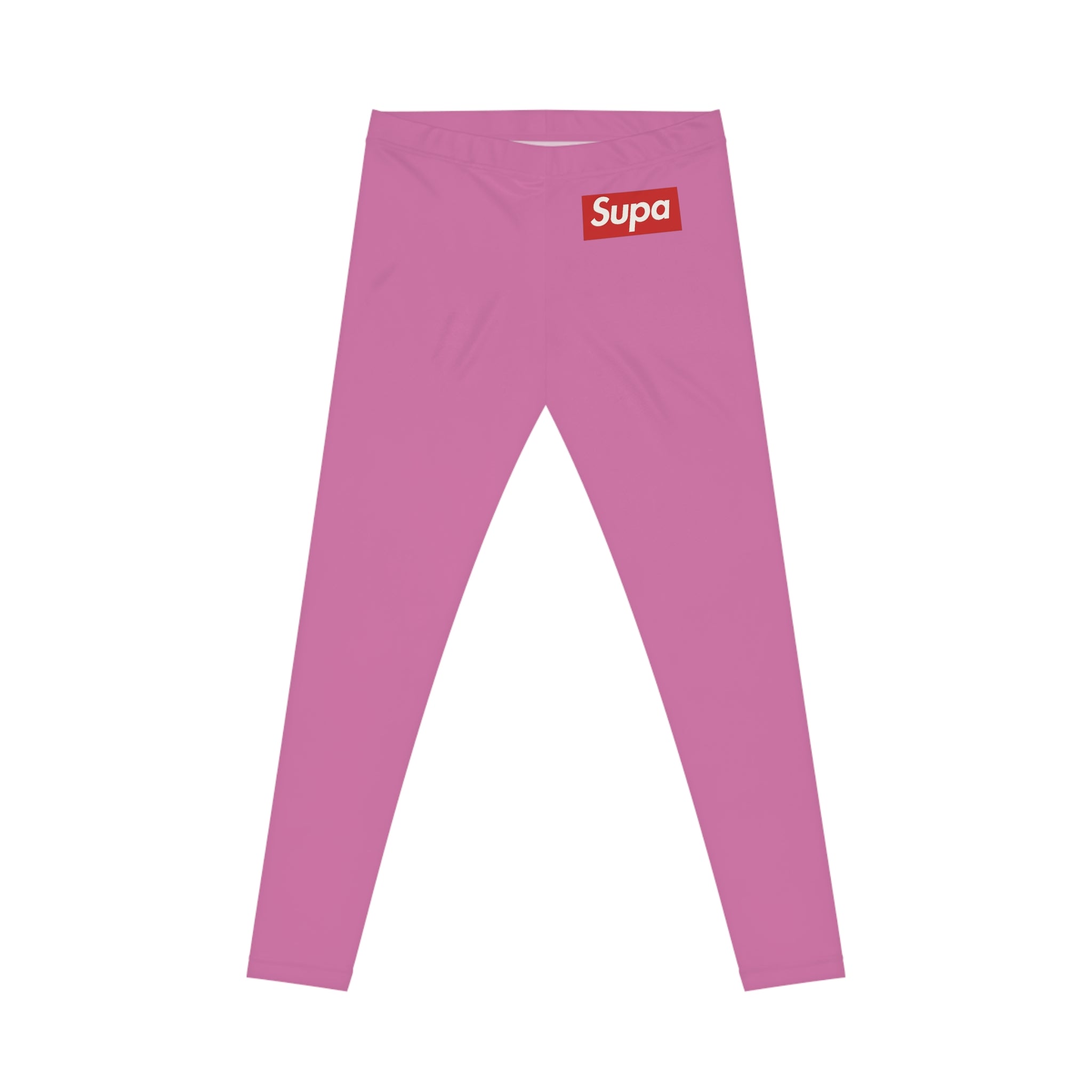 Leggings — Pink 'Supa' Logo Casual Women's Leggings