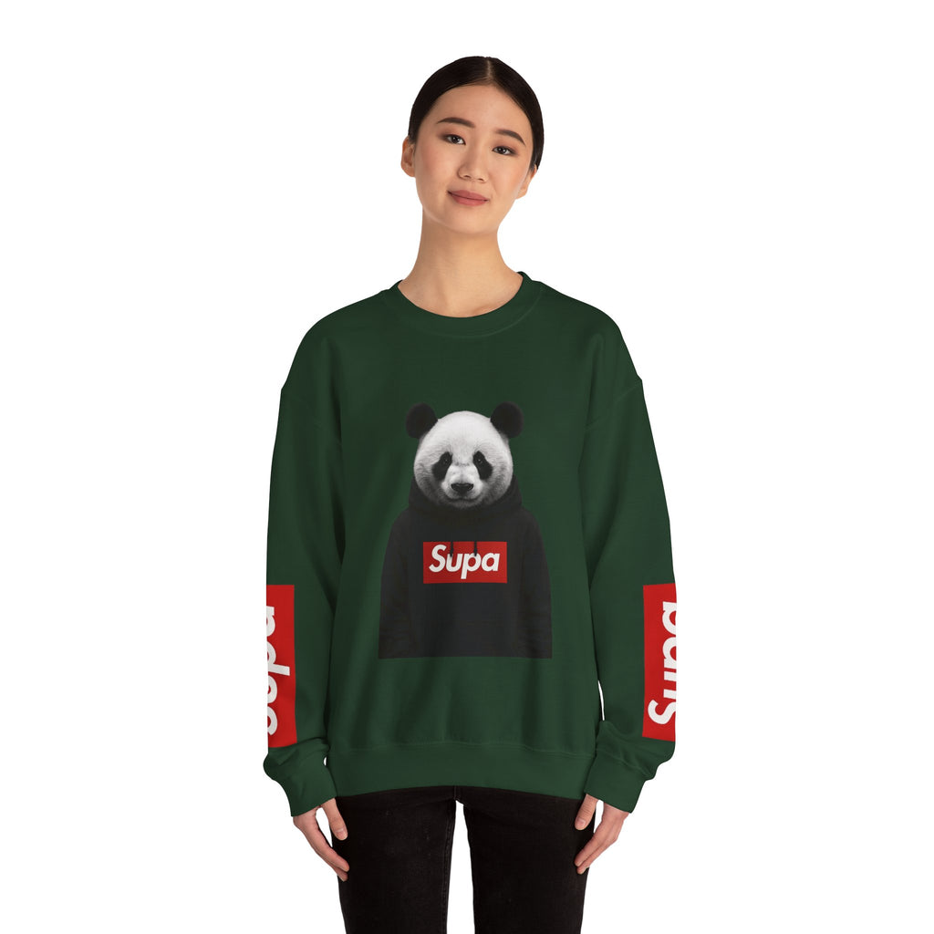 Panda 'Supa' Crewneck Sweatshirt — Streetwear Graphic Pullover