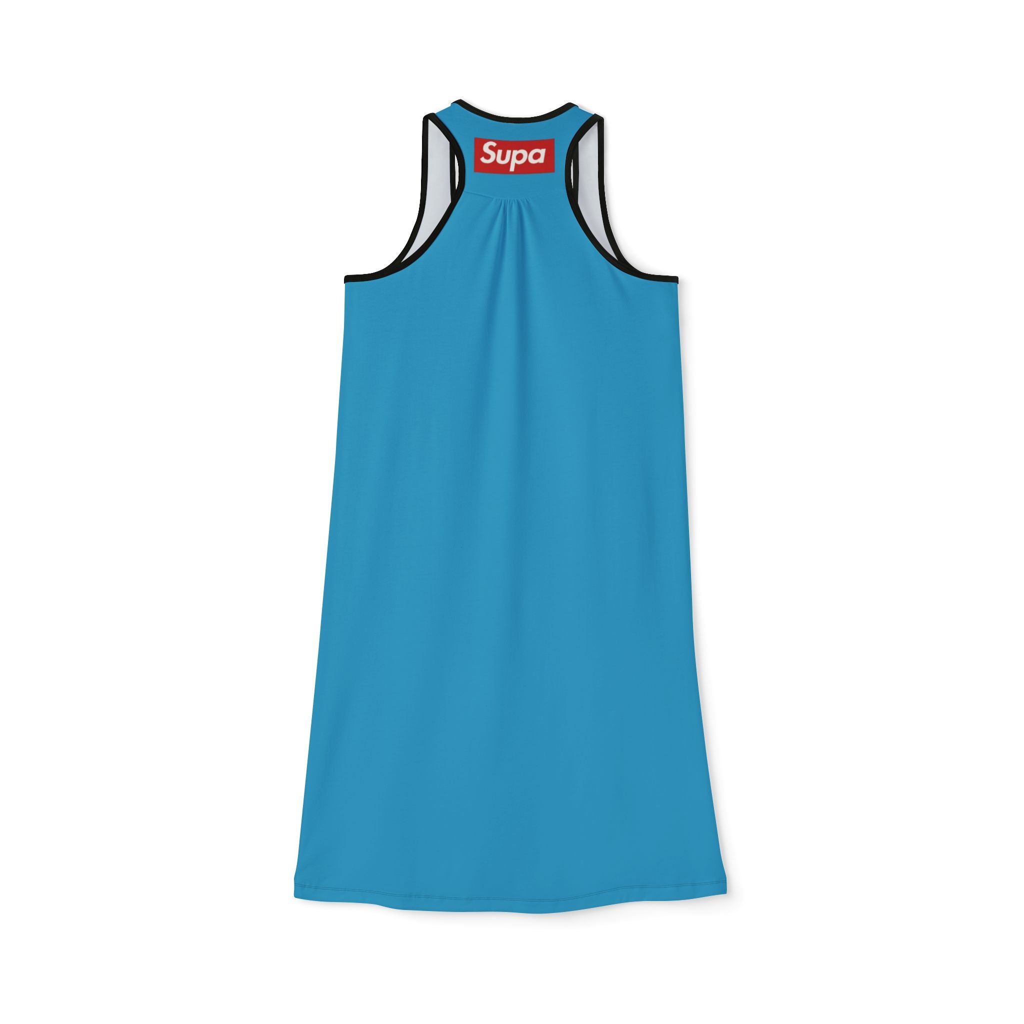 Racerback Dress — Bright Blue Minimalist Everyday Sundress