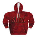 Supa Red Tie-Dye Hoodie – Bold Graphic Pullover