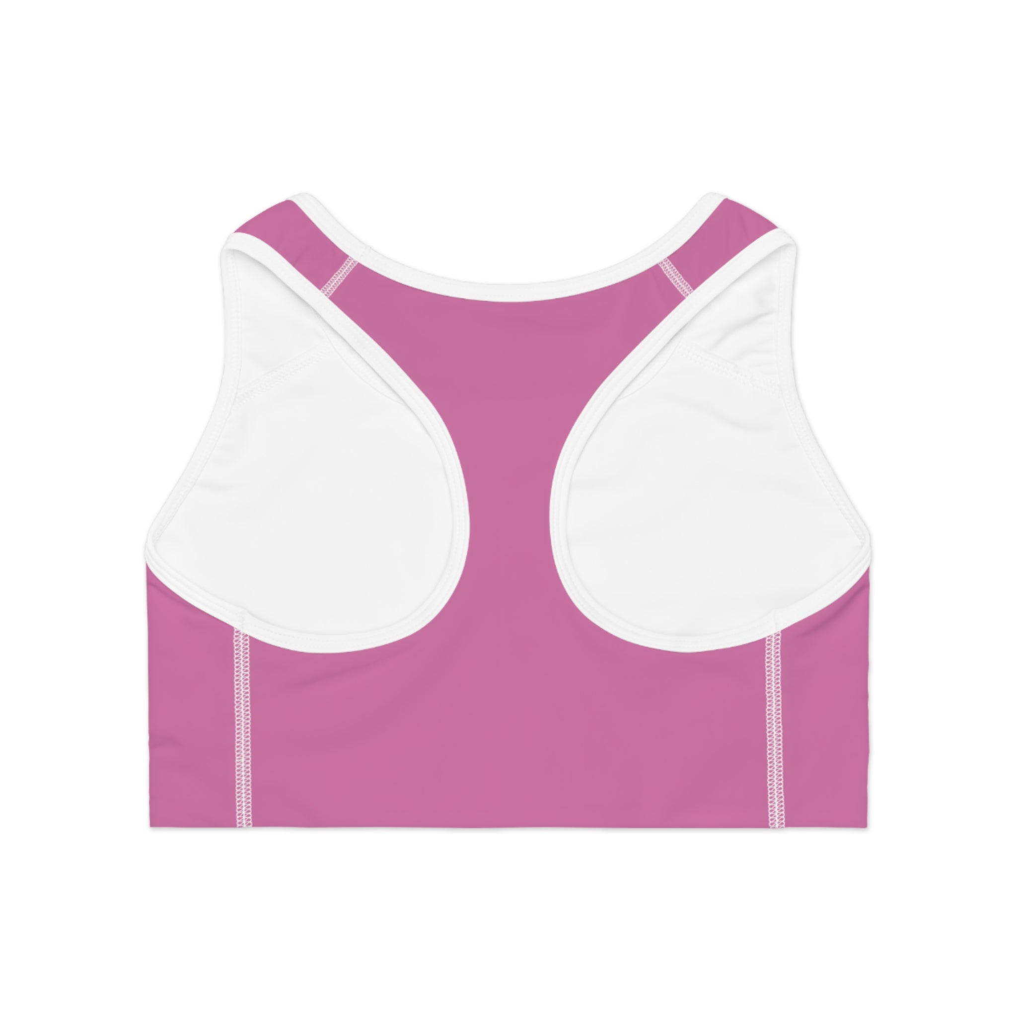 Sports Bra — 'Supa' Pink Logo Racerback Activewear