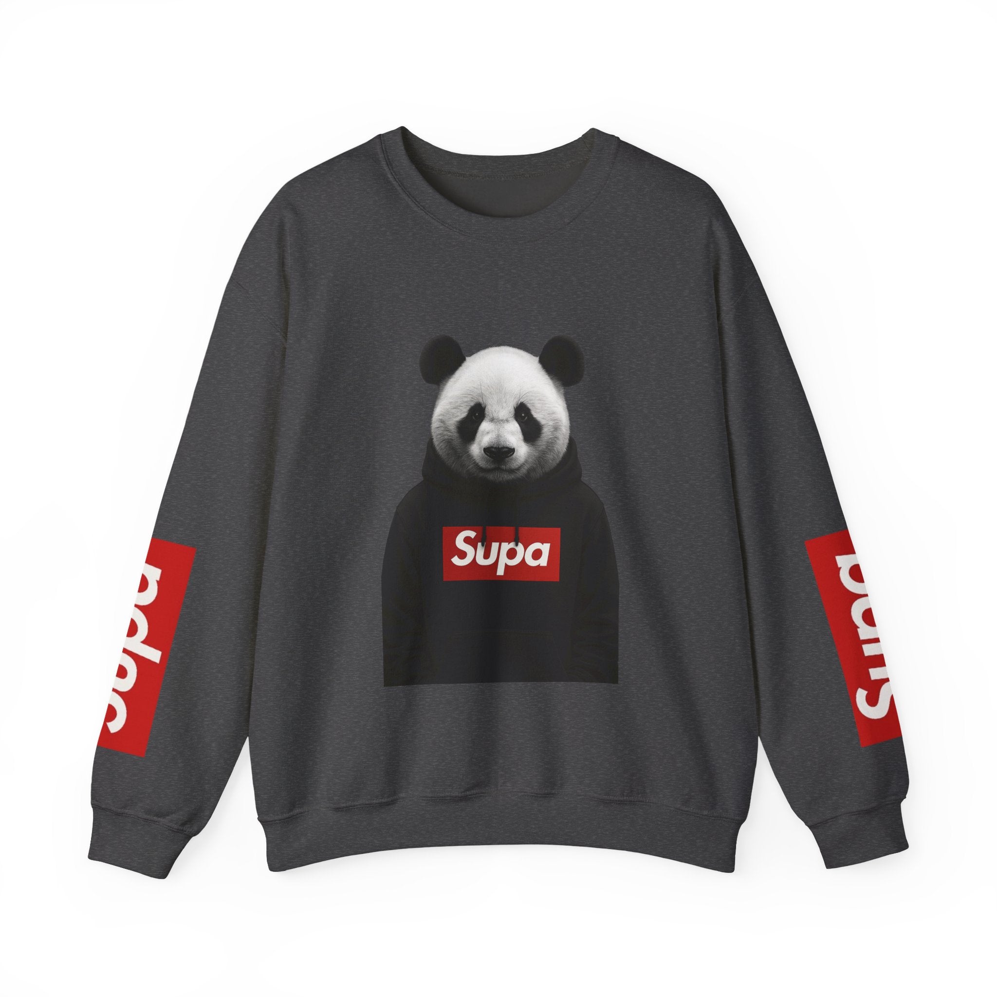 Panda 'Supa' Crewneck Sweatshirt — Streetwear Graphic Pullover