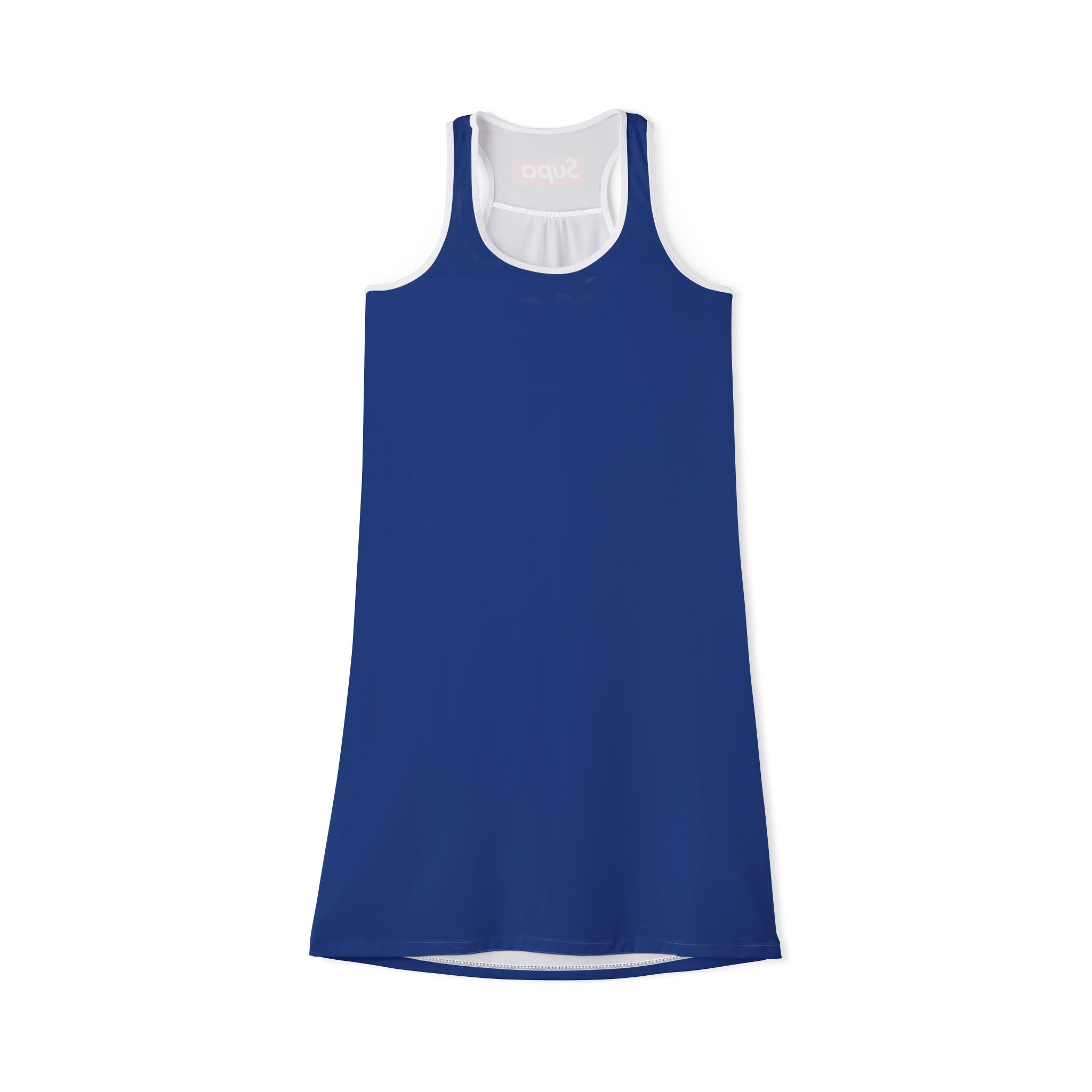 Women’s Racerback Dress — Athletic A-Line Sundress (Blue)