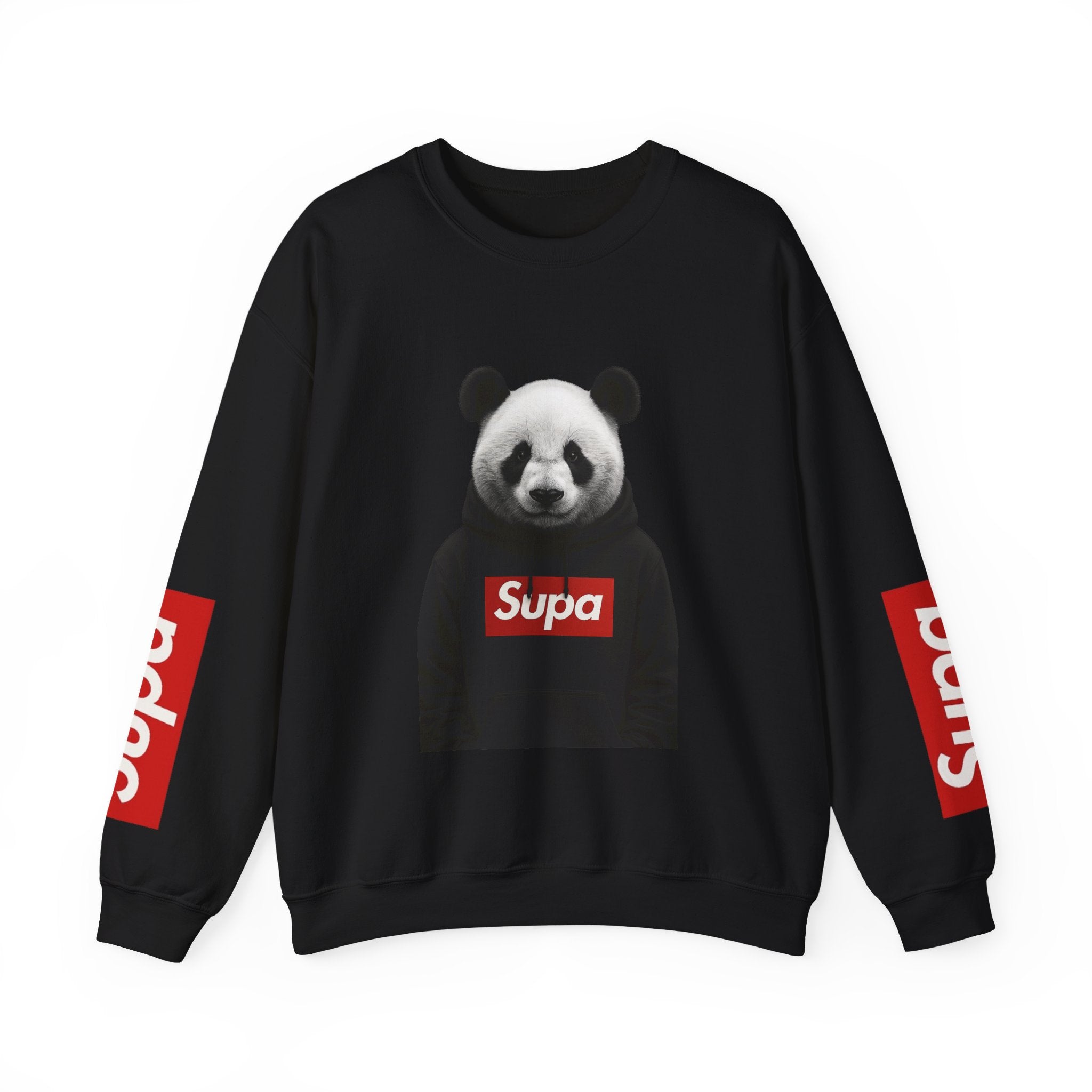 Panda 'Supa' Crewneck Sweatshirt — Streetwear Graphic Pullover