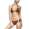 Tiger Stripe Bikini — Women's Tie-Side Triangle Swimsuit