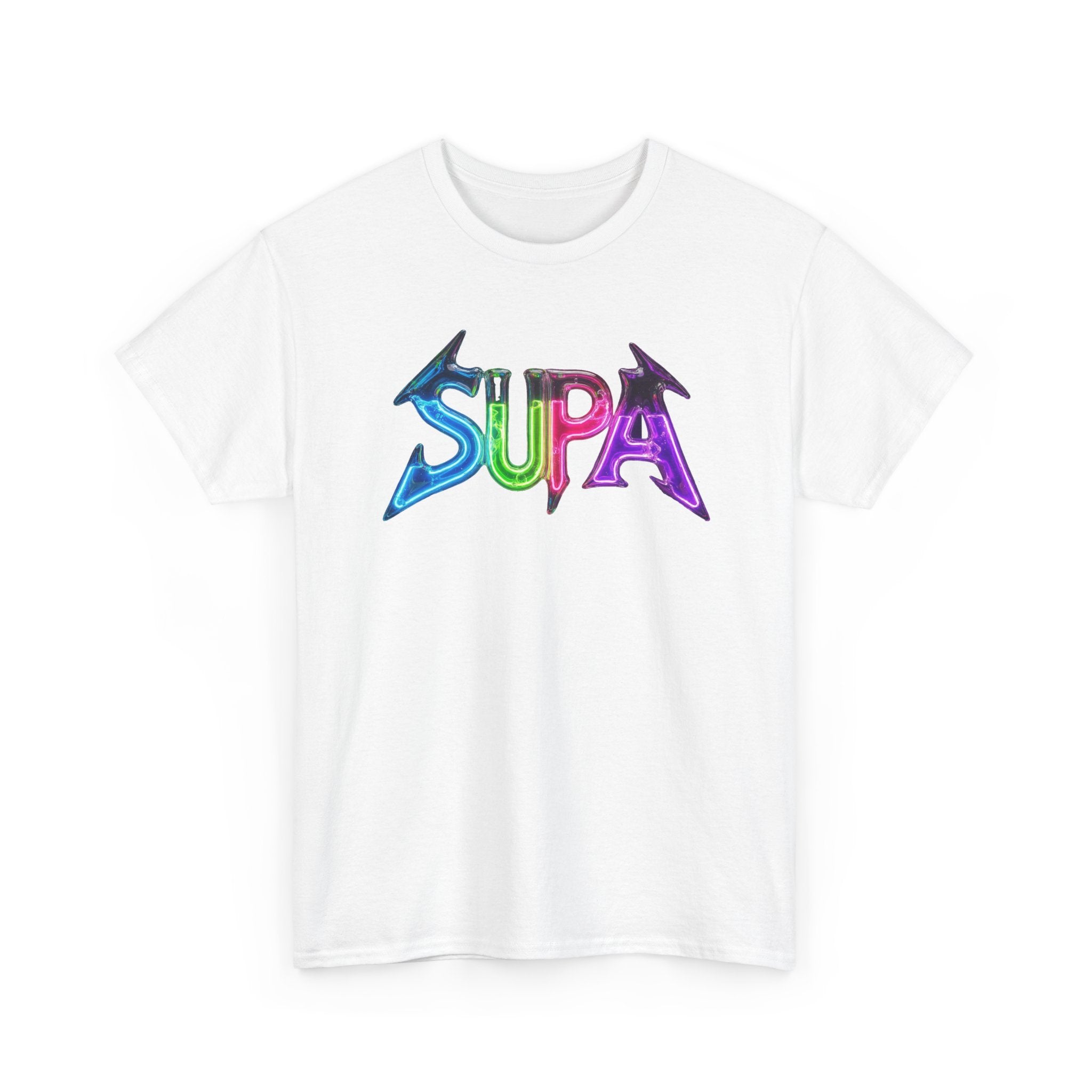 Supa Graphic Tee — Colorful Retro Logo T-Shirt