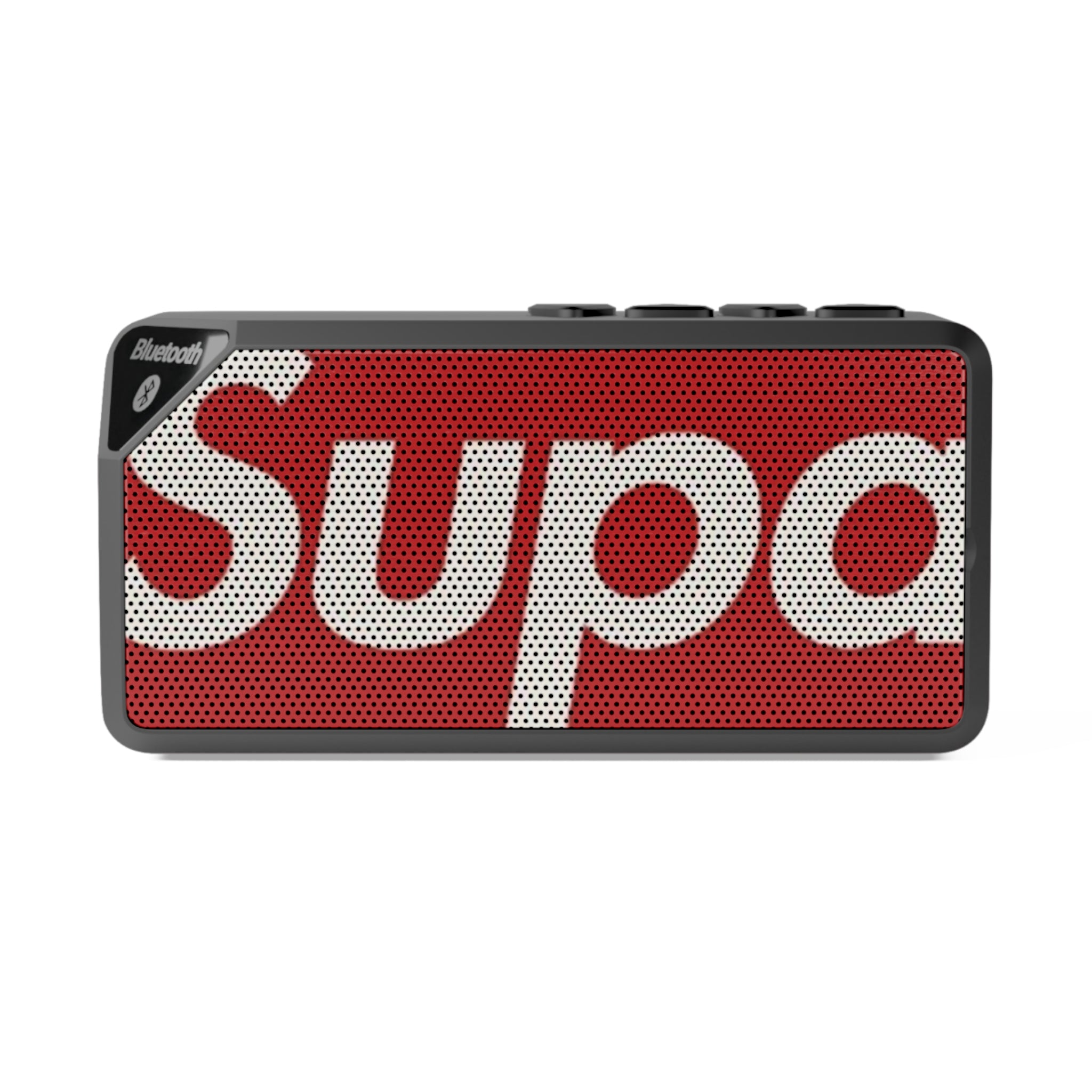 Bluetooth Speaker — 'Supa' Portable Wireless Speaker with Bold Red Graphic