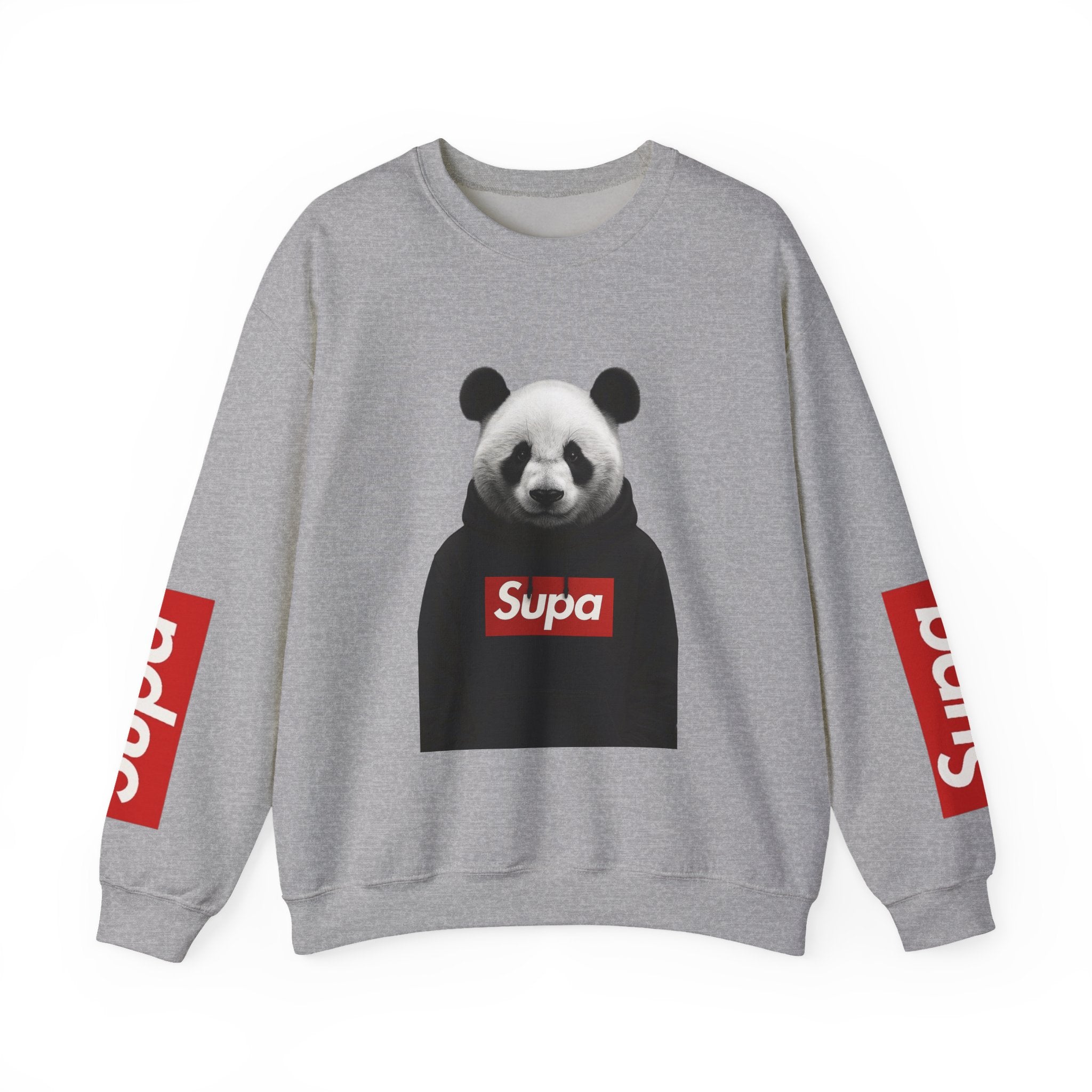 Panda 'Supa' Crewneck Sweatshirt — Streetwear Graphic Pullover
