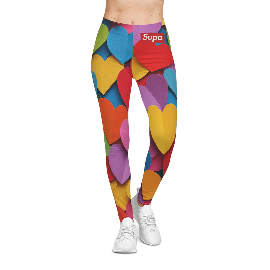 SUPA ULTRA RUNNER PAPER HEART LEGGINGS