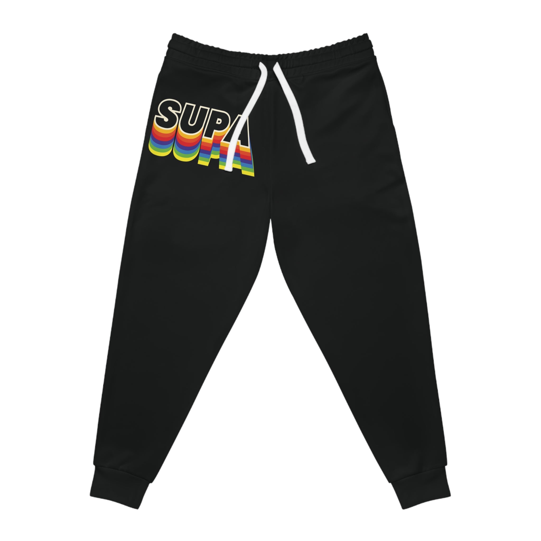 Supra Rainbow Athletic Joggers — Retro Wave Sweatpants