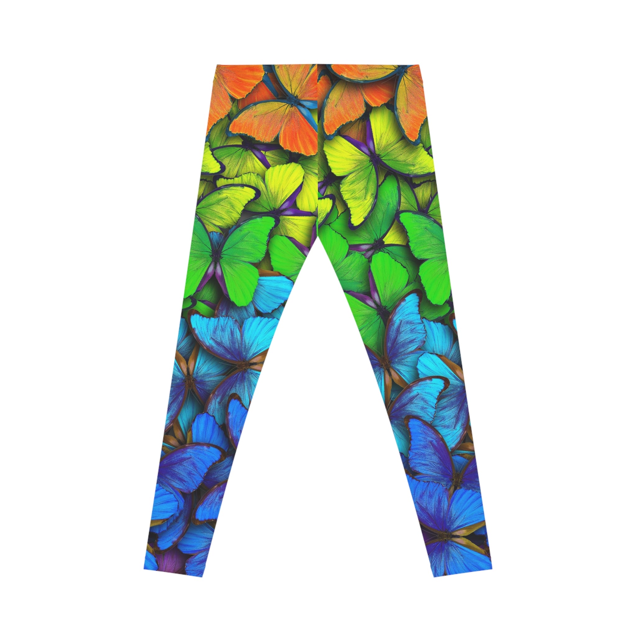 Butterfly Burst Leggings — Colorful All-Over Print Women’s Yoga & Casual Leggings