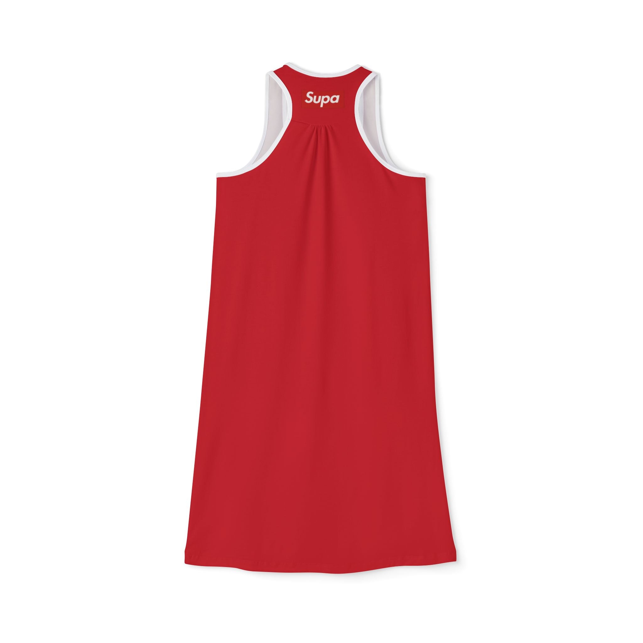 Red Racerback Dress – Women's Athletic AOP Summer Sundress