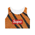 Tiger Stripe 'Supa' Sports Bra — Bold Animal Print Activewear