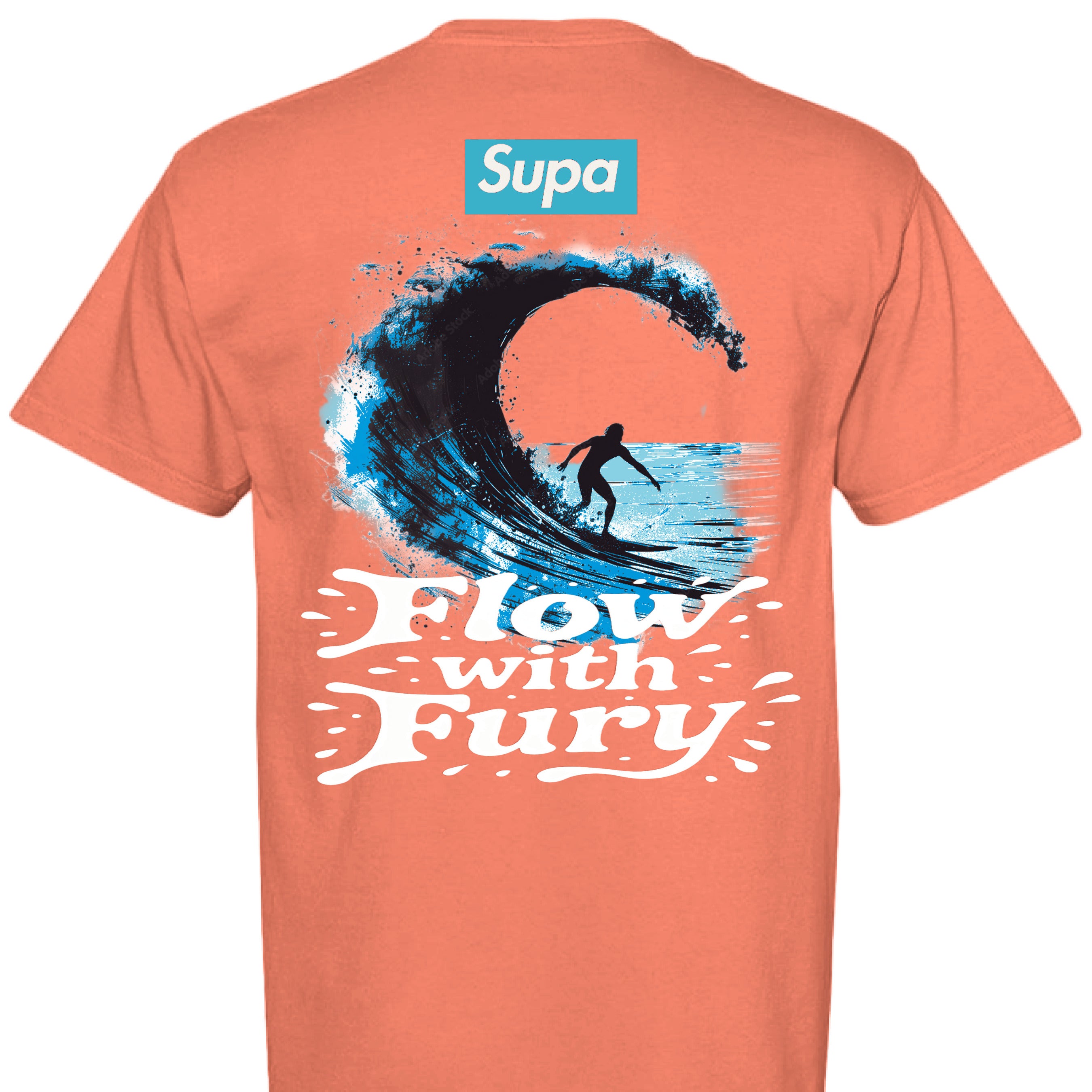 NEON RED ORANGE - BACK